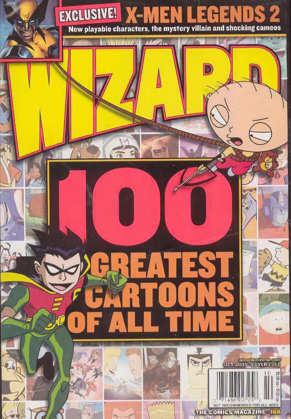 Wizard Magazine [Cartoon] #168 (2005) Prices | Wizard Magazine Series