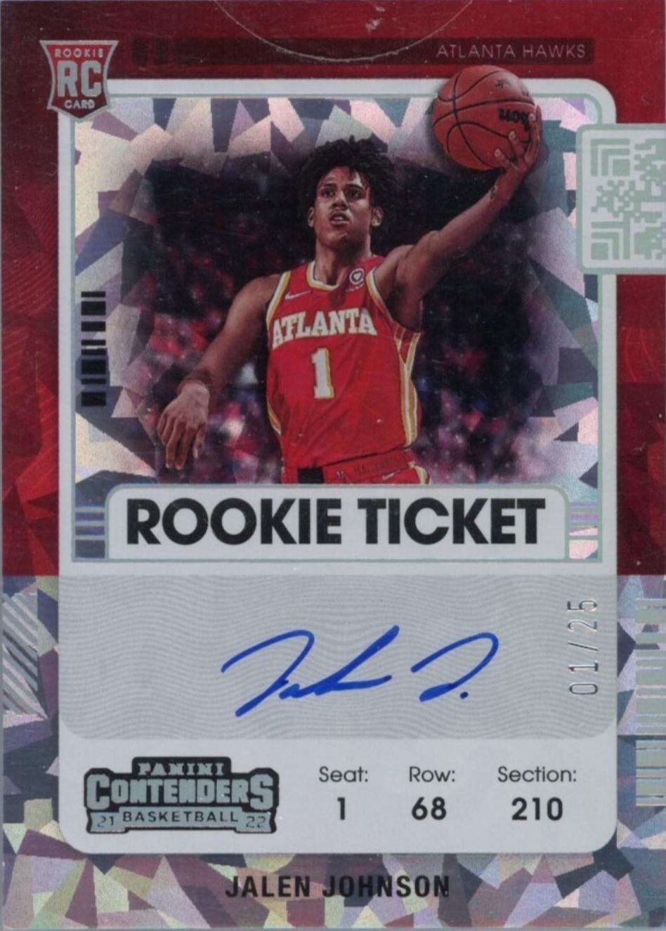 Jalen Johnson [Autograph Cracked Ice] #120