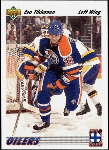 Esa Tikkanen #E10 1991-92 Upper Deck Hockey Euro-Stars