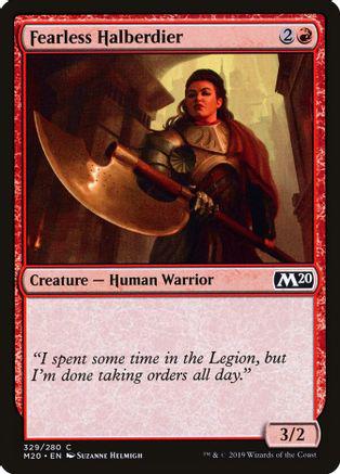 Fearless Halberdier Magic Core Set 2020