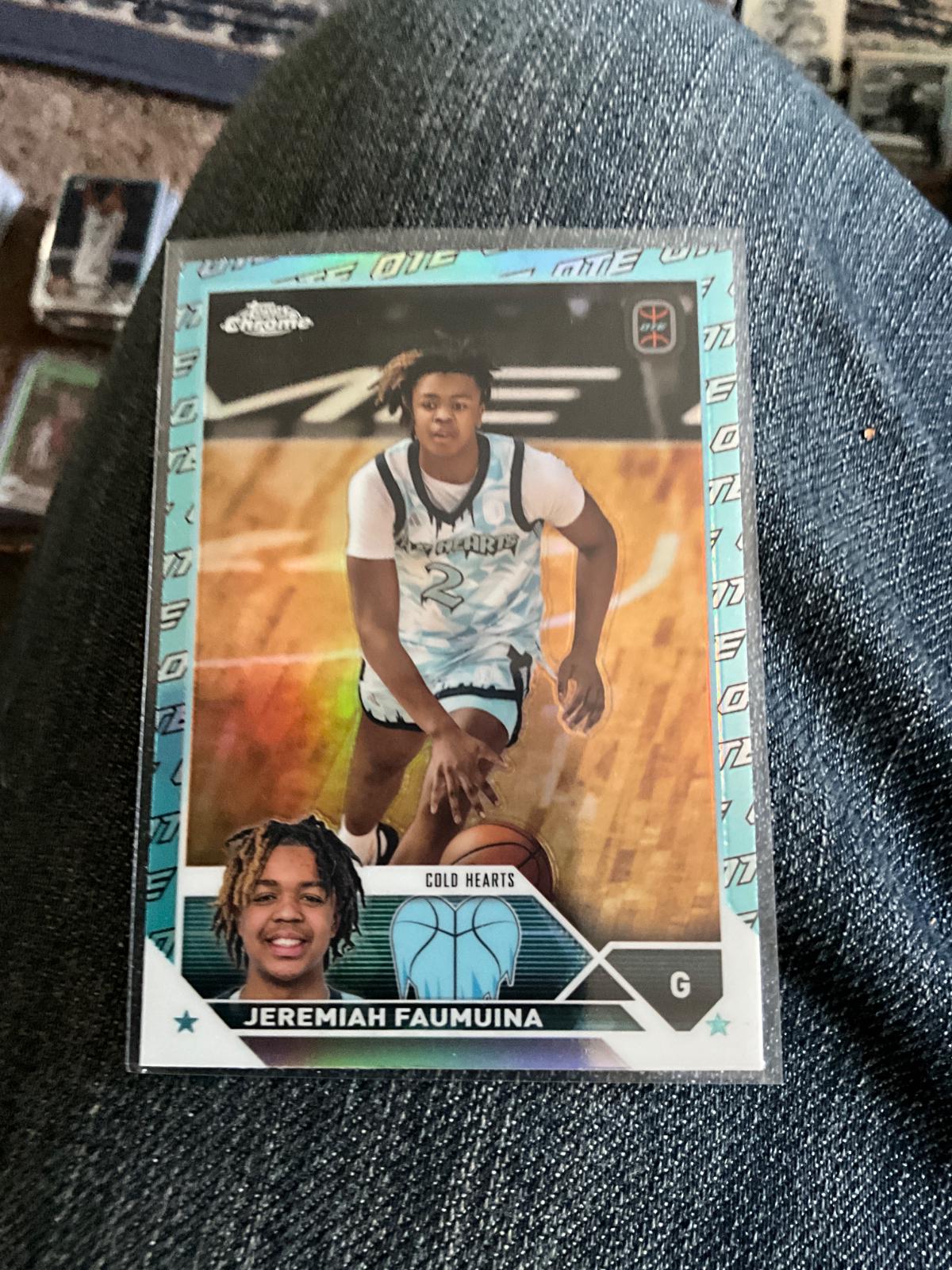 Jeremiah Faumuina #73 2023 Topps Chrome Overtime Elite Basketball