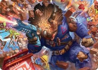 Zog, Triceraton Castaway Art Card