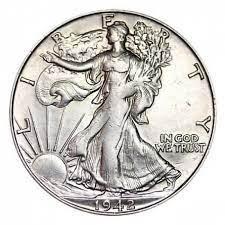 1942 S Coins Walking Liberty Half Dollar