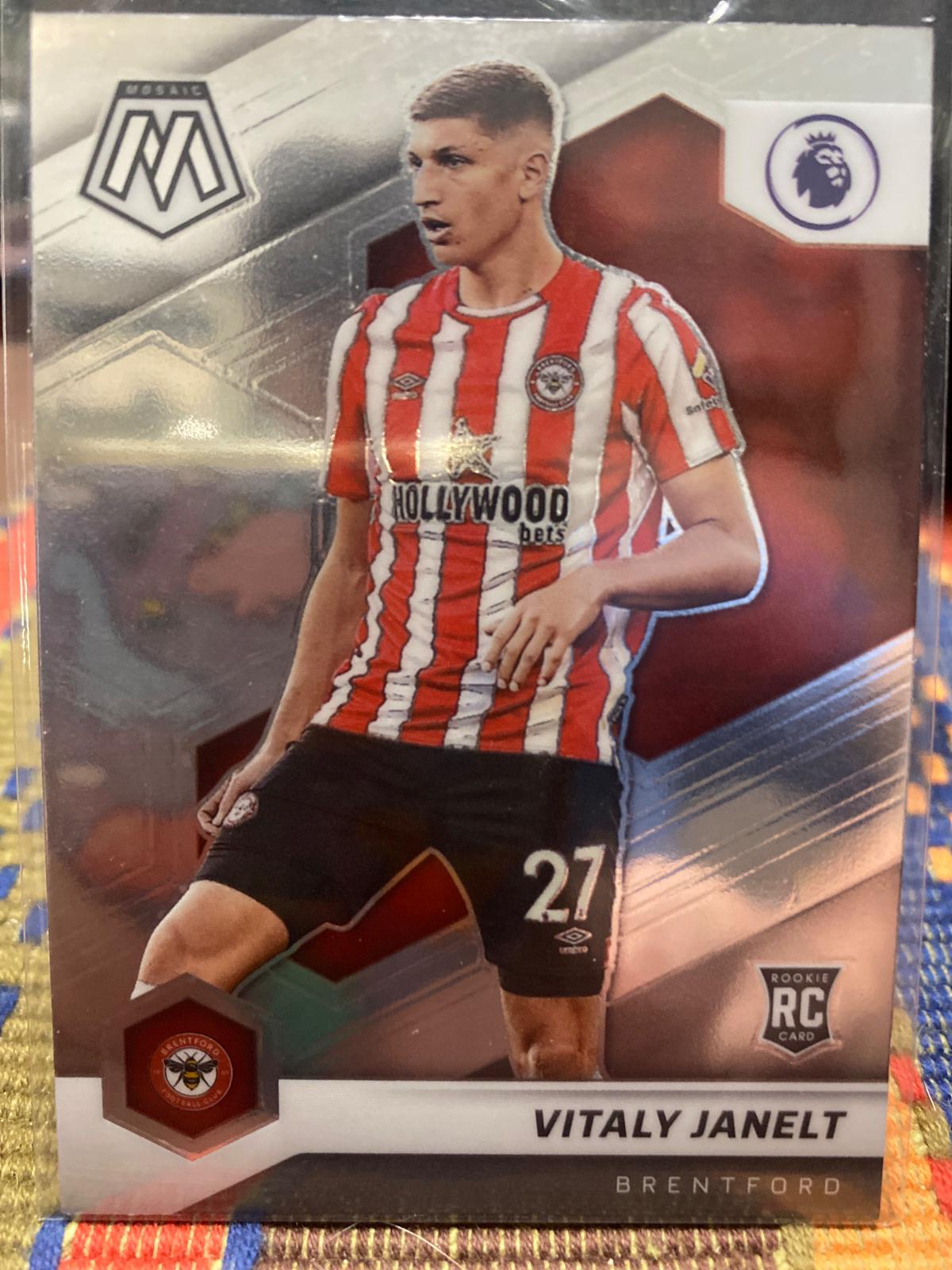 Vitaly Janelt #79 Soccer Cards 2021 Panini Mosaic Premier League