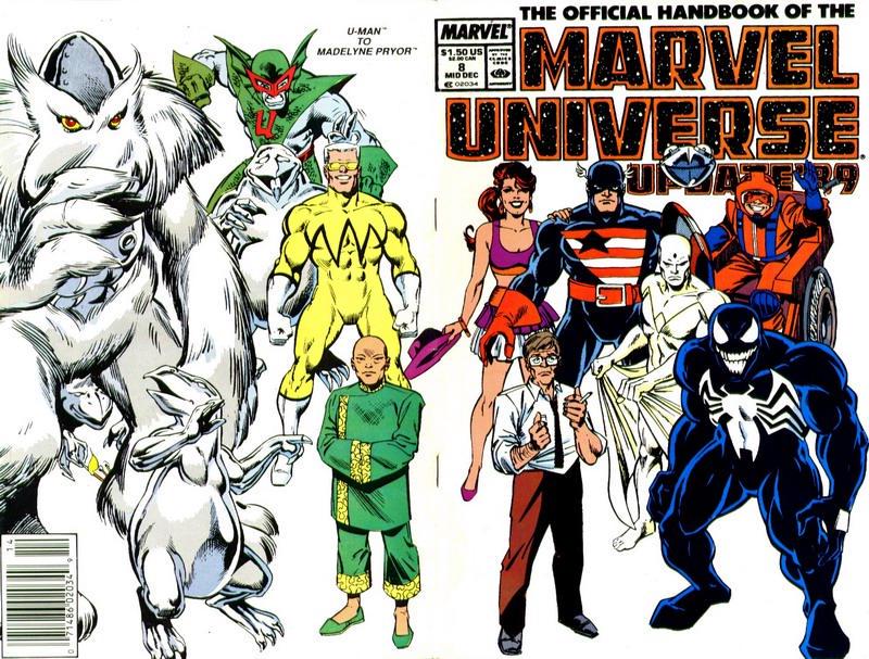 Official Handbook of the Marvel Universe #8 (1989) Comic Books Official Handbook of the Marvel Universe