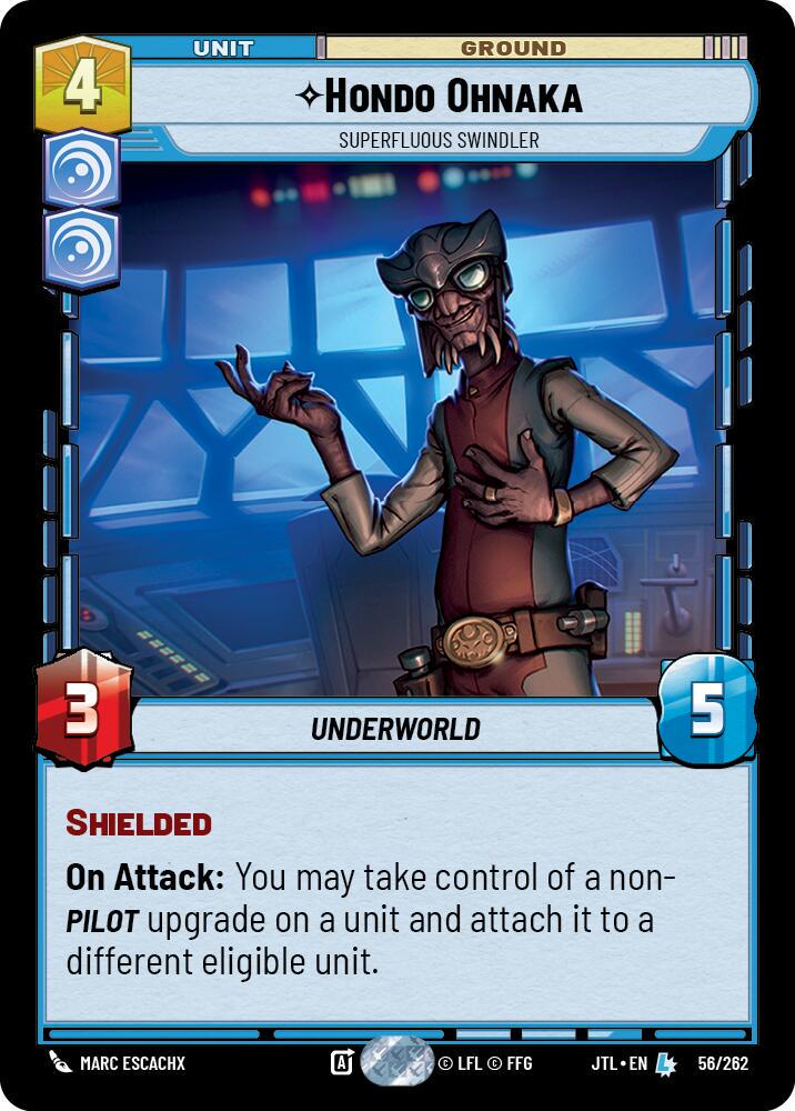 Hondo Ohnaka - Superfluous Swindler #56 Star Wars Unlimited: Jump to Lightspeed