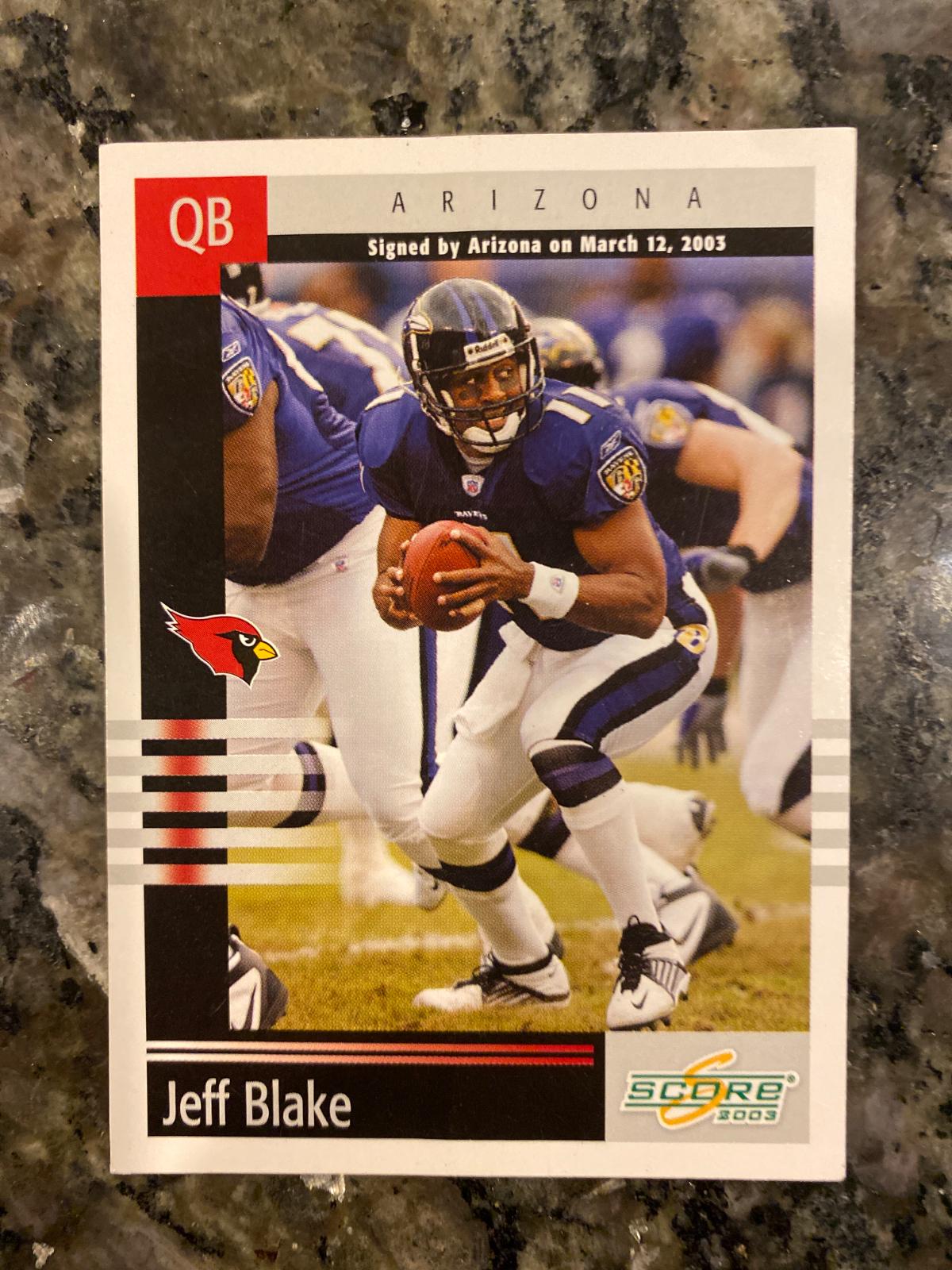 Jeff Blake #1 Football Cards 2003 Panini Score