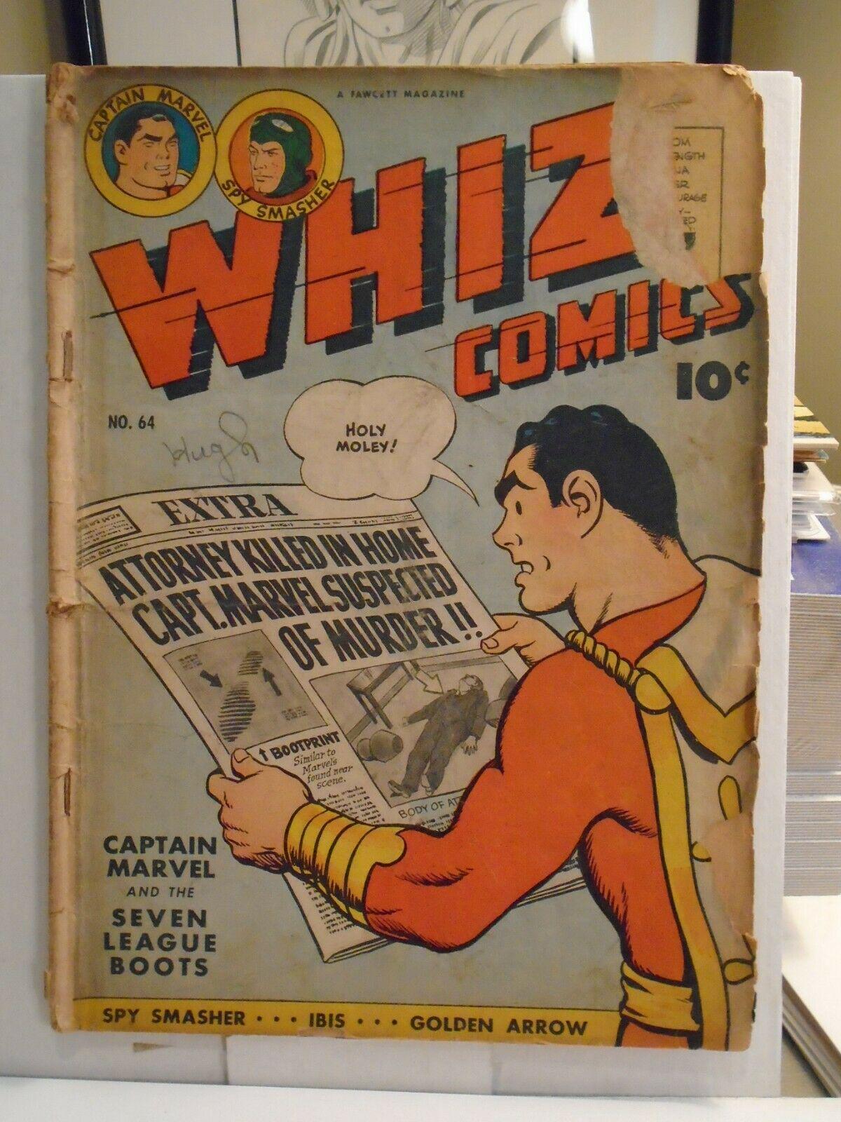 Whiz Comics #64 (1945) Comic Books Whiz Comics