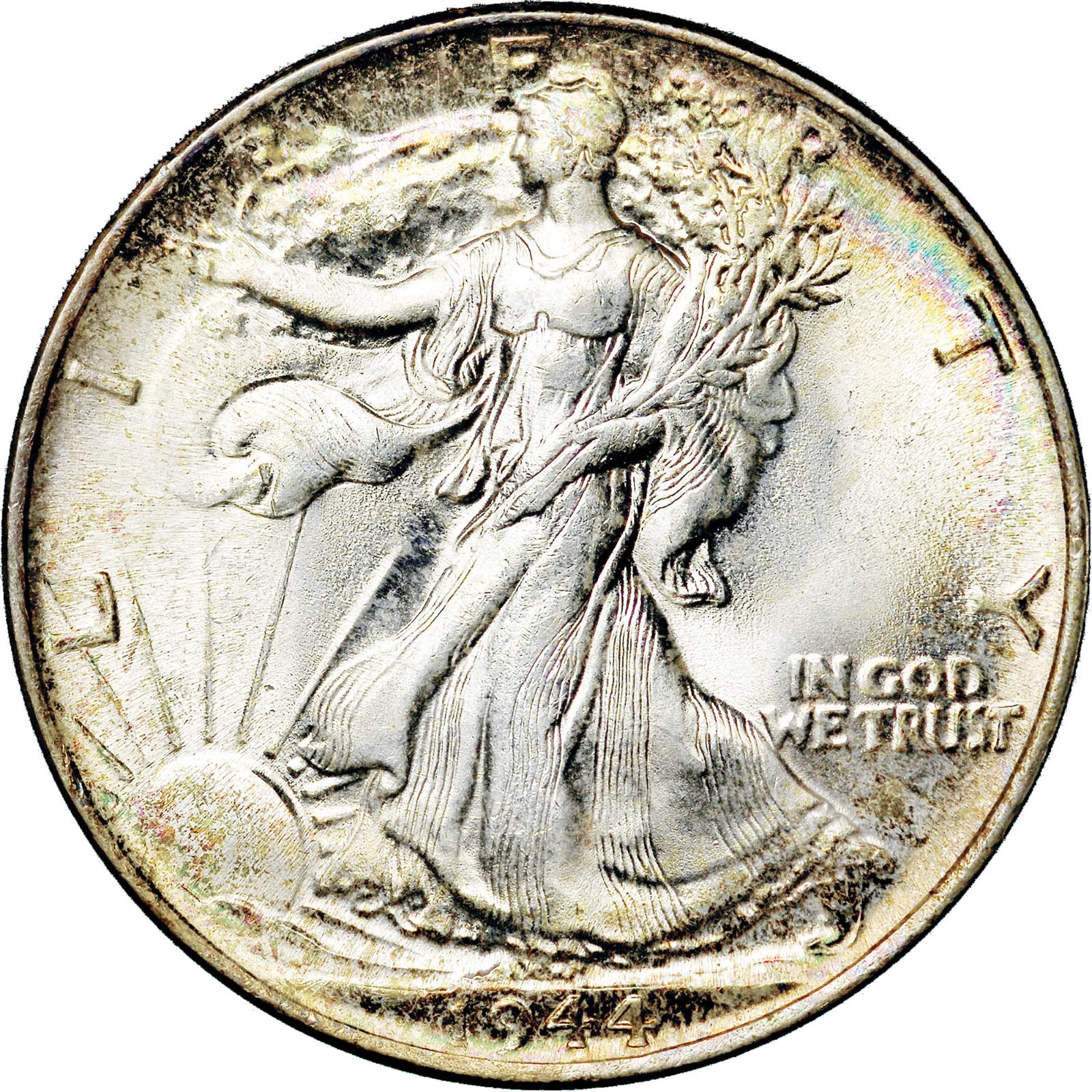 1944 Coins Walking Liberty Half Dollar