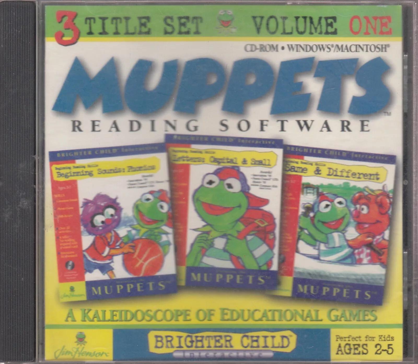 Muppets Reading Software Vol 1 - 3 Titles PC Games