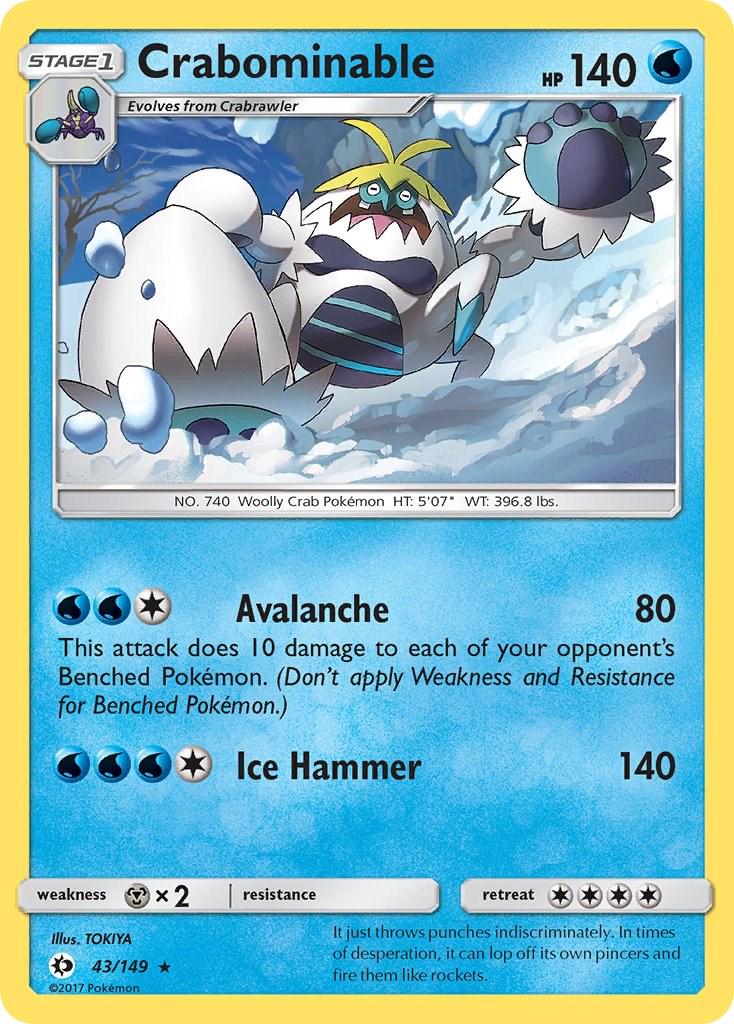 Crabominable #43 Pokemon Sun & Moon