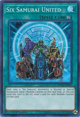 Six Samurai United SPWA-EN013 YuGiOh Spirit Warriors
