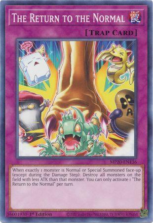 The Return to the Normal MP20-EN136 YuGiOh 2020 Tin of Lost Memories Mega Pack