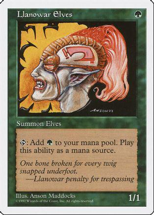 Llanowar Elves Magic 5th Edition