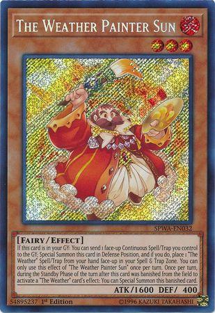 The Weather Painter Sun SPWA-EN032 YuGiOh Spirit Warriors