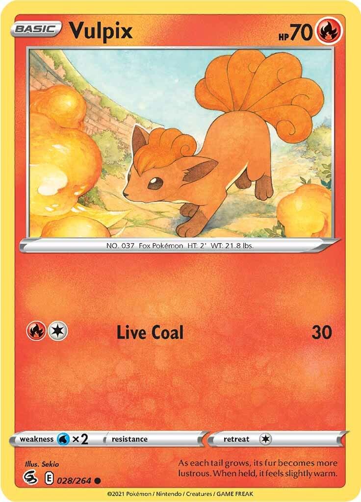 Vulpix #28 Pokemon Fusion Strike