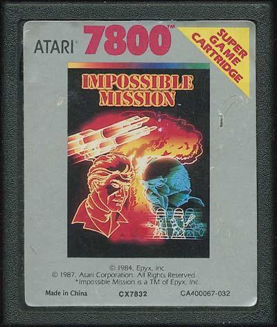 Impossible Mission PAL Atari 7800