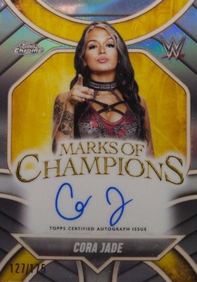 Cora Jade #MOC-CJ Wrestling Cards 2025 Topps Chrome WWE Marks of Champions Autograph