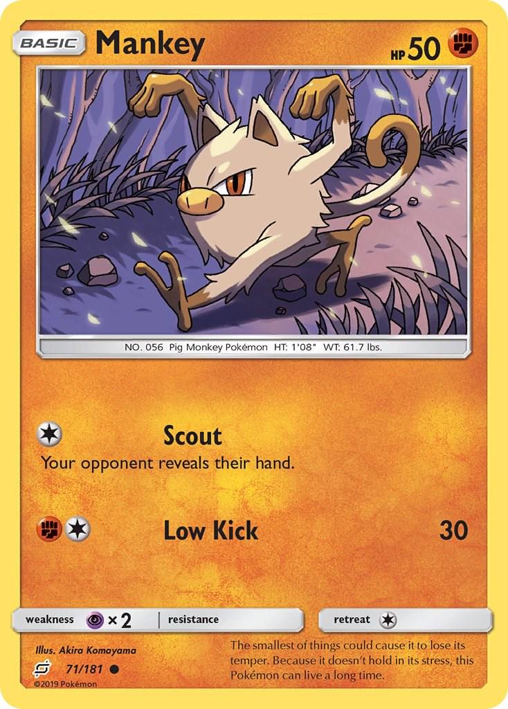 Mankey #71 Pokemon Team Up