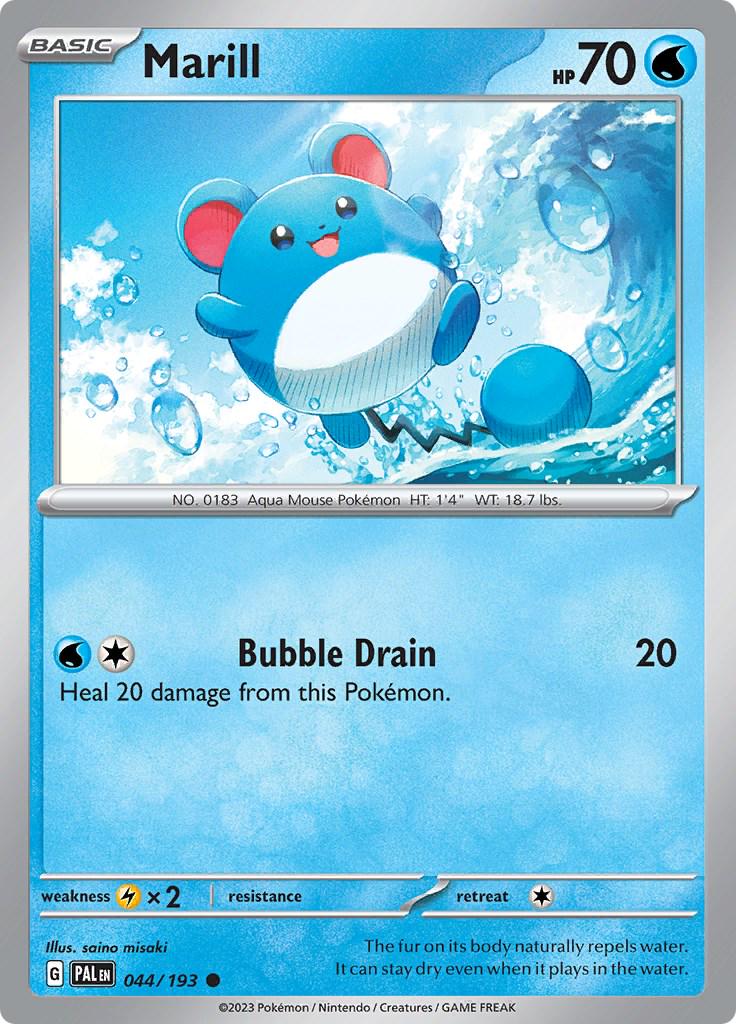 Marill #44 Pokemon Paldea Evolved