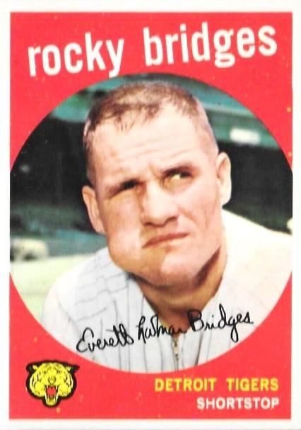 Rocky Bridges #318 1959 Topps Baseball