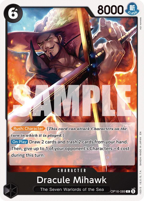 ONE PIECE カードゲーム Dracule Mihawk #630 Dracule Mihawk OP16-089 Prices | One Piece The Time of Battle