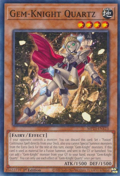 Gem-Knight Quartz MP23-EN123 YuGiOh 25th Anniversary Tin: Dueling Heroes Mega Pack