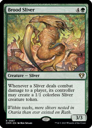 Brood Sliver #887 Magic Commander Masters
