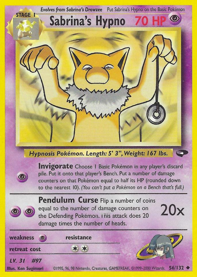 Sabrina's Hypno #56 Pokemon Gym Challenge