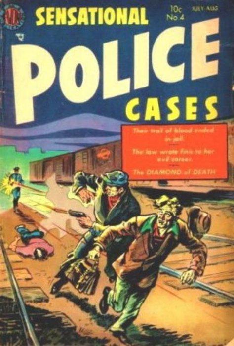 Sensational Police Cases #4 (1954) Comic Books Sensational Police Cases