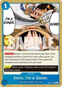 Sorry. I'm a Goner. EB01-029 One Piece Extra Booster Memorial Collection