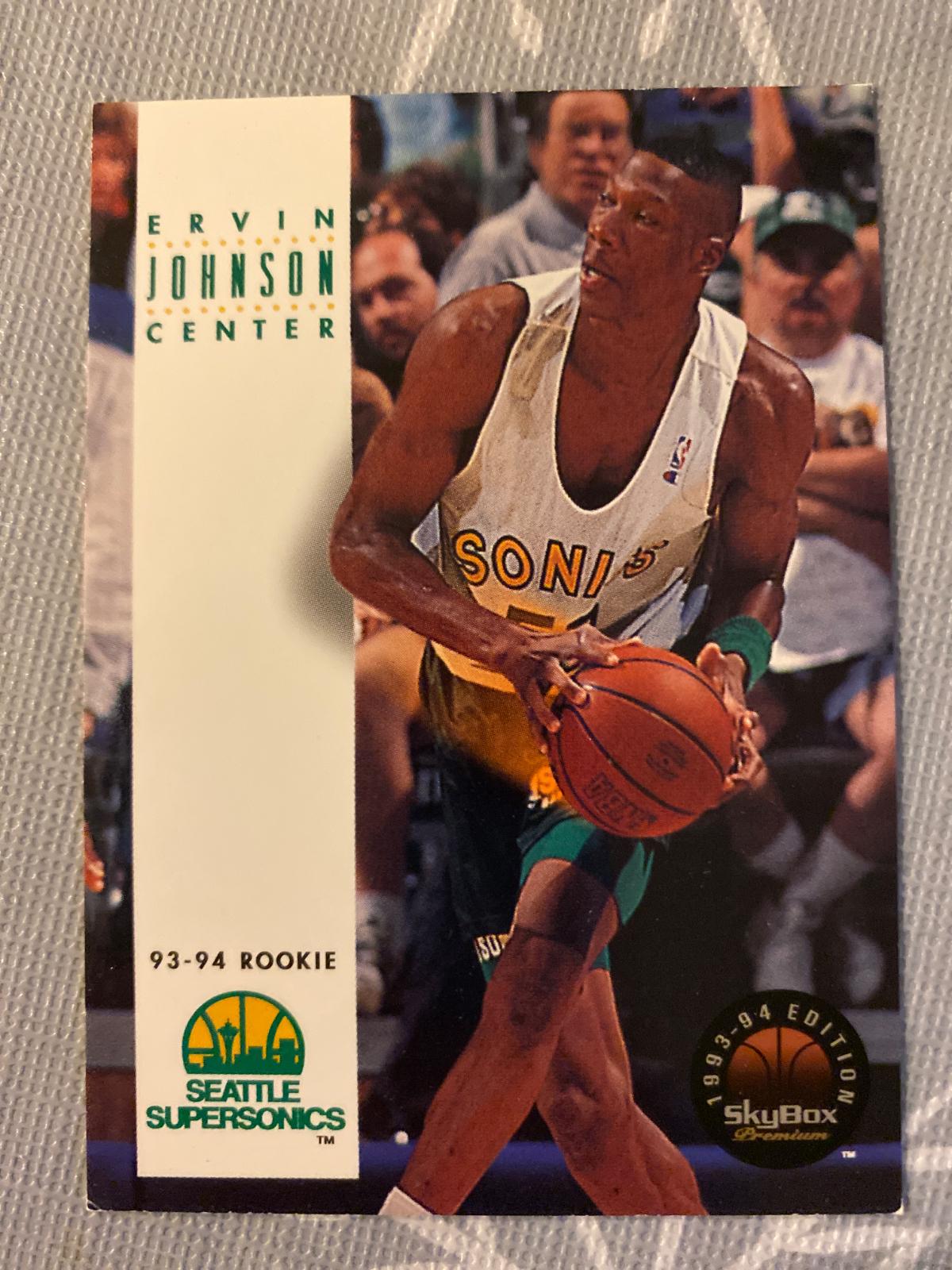 Ervin Johnson #189 Basketball Cards 1993 Skybox Premium