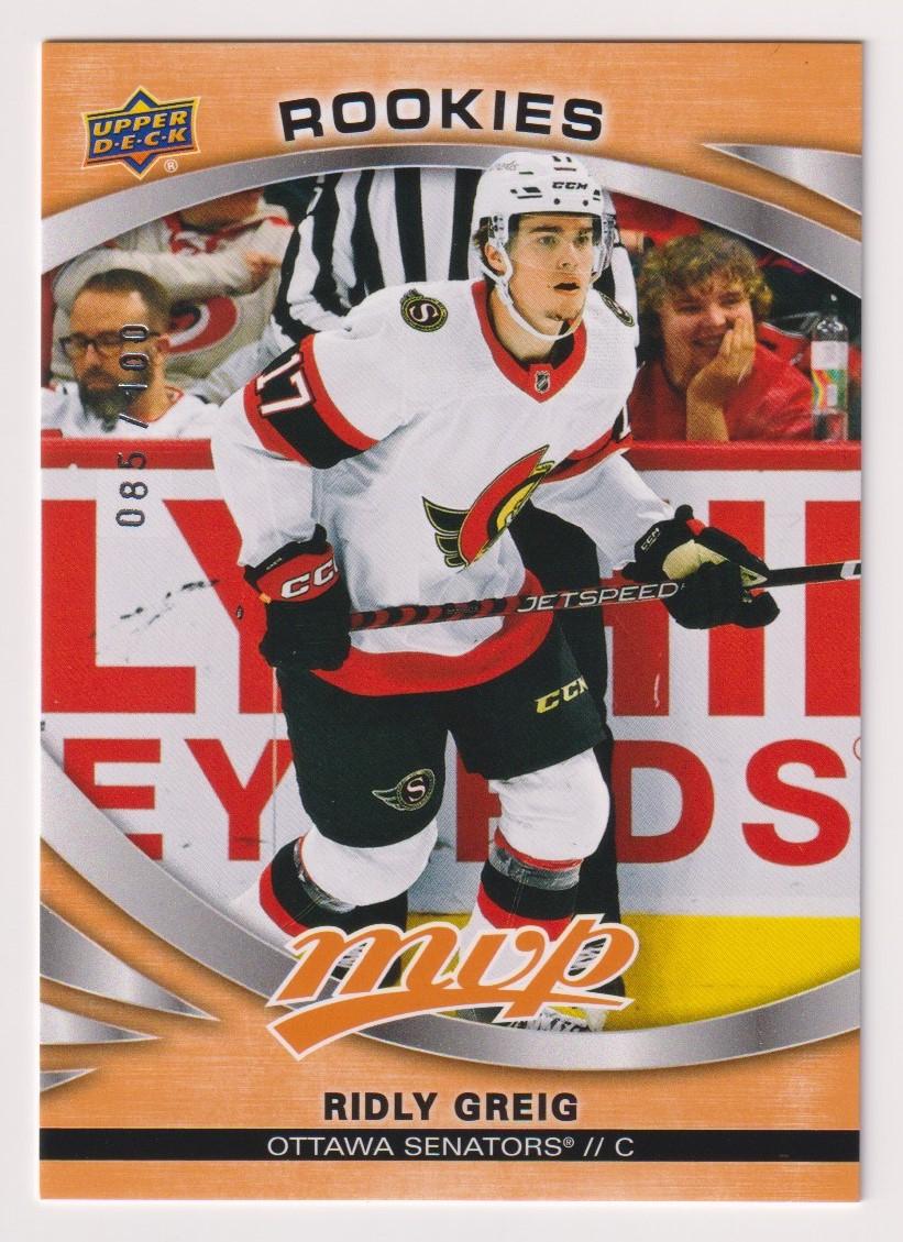 Ridly Greig [Orange] #233 Prices [Rookie] | 2023 Upper Deck MVP ...