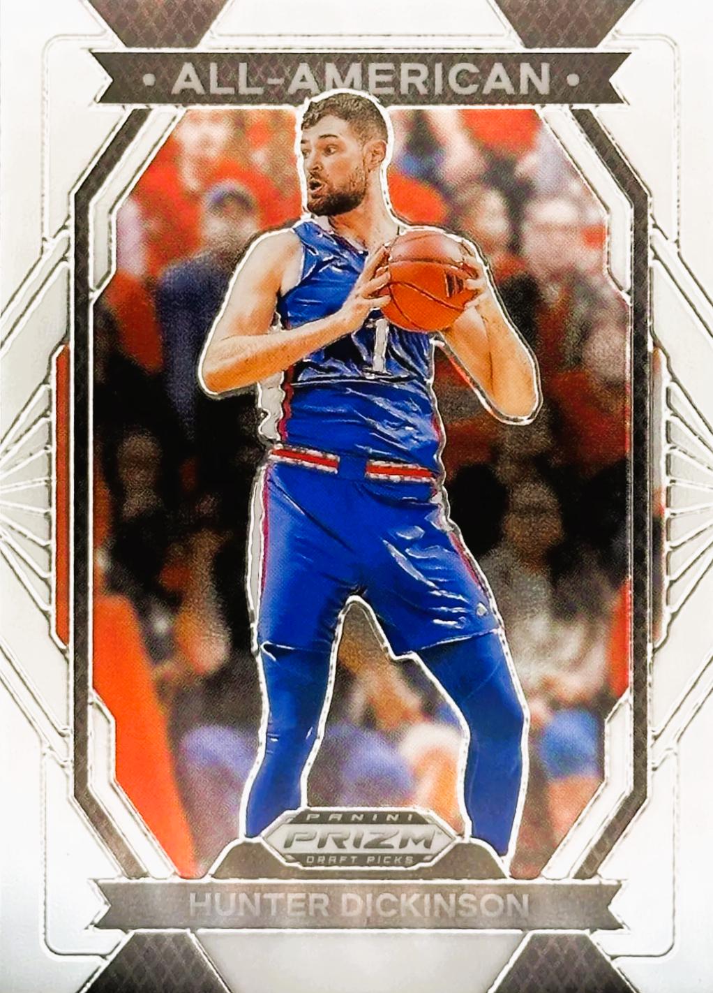 Hunter Dickinson #1 Basketball Cards 2024 Prizm Draft Picks All-American