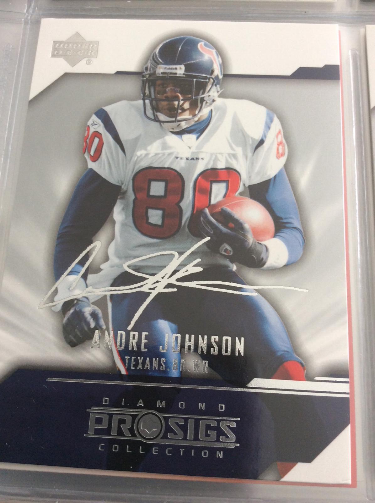 Andre Johnson #36 Football Cards 2004 Upper Deck Diamond Pro Sigs