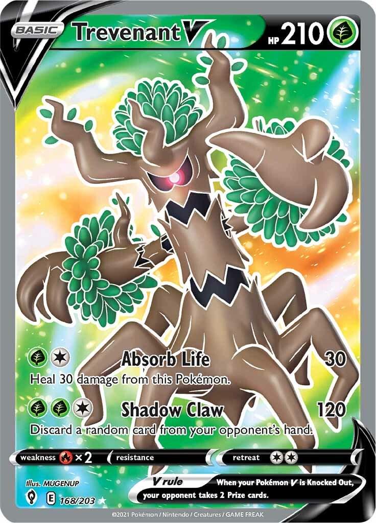 Trevenant V #168 Pokemon Evolving Skies