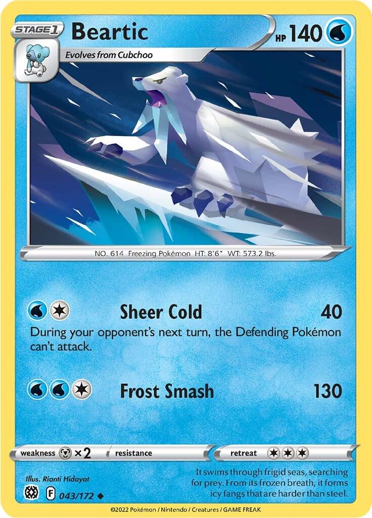 Beartic #43 Pokemon Brilliant Stars