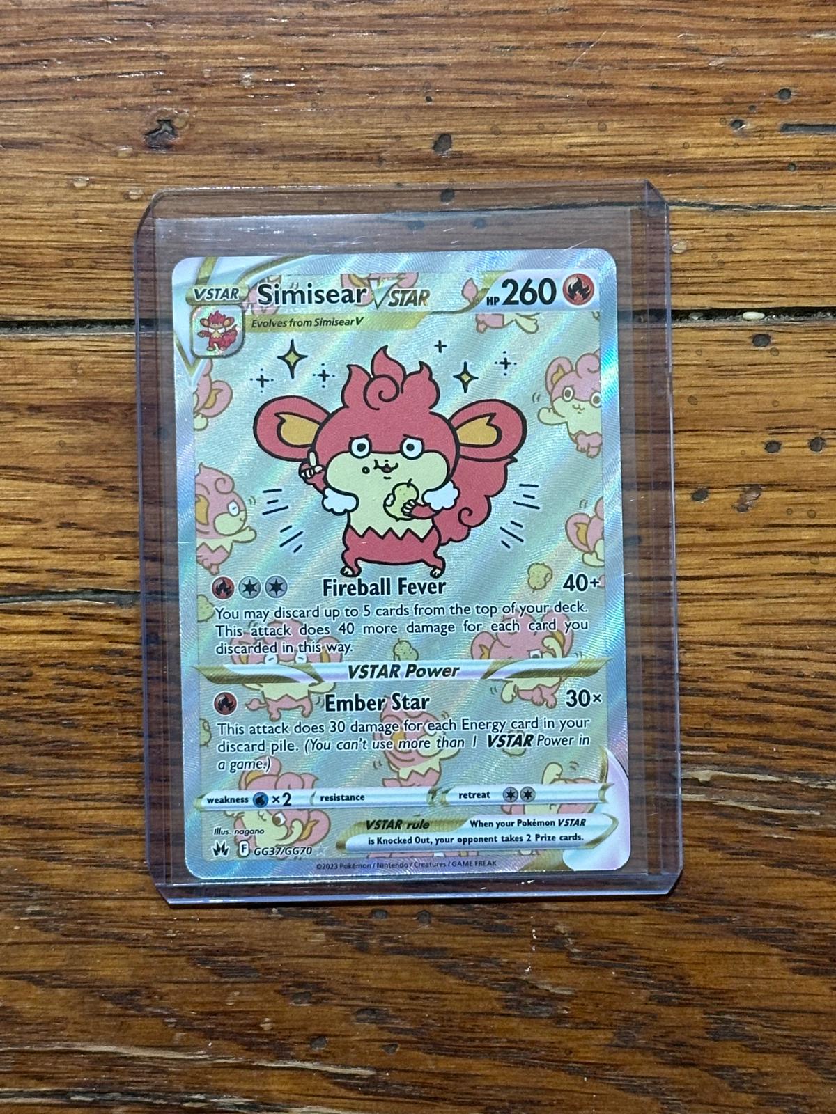 Simisear VSTAR | Ungraded | Pokemon Crown Zenith