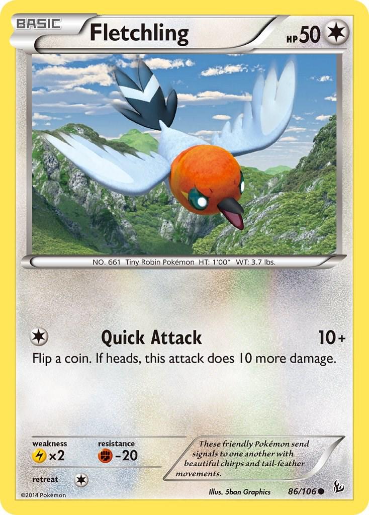 Fletchling #86 Pokemon Flashfire