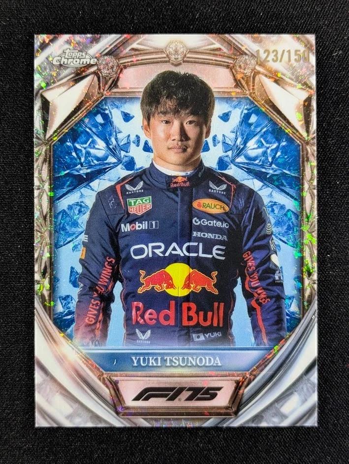 Yuki Tsunoda [Blue Mini-Diamond Refractor] #D75-2 Prices | 2025