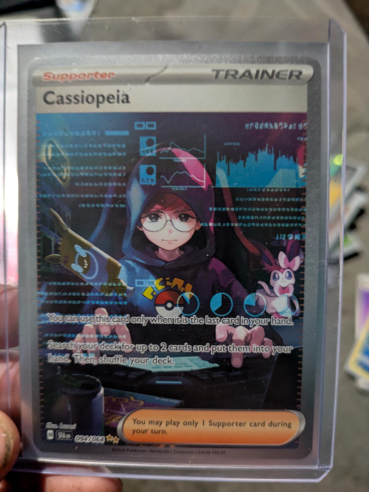 cassiopeia pokemon card value SAR 91/64 sv6a Night Wanderer Japanese  GLIT Japanese Hobby Shop You can use this card only when it is the last card in your hand.Search your deck for up to 2 cards and put them into your hand Cassiopeia #94 Prices | Pokemon