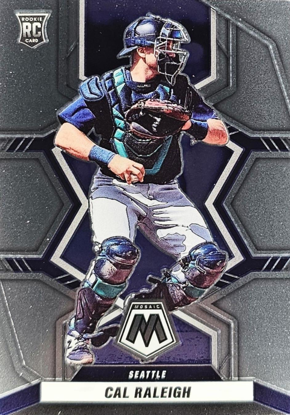 Cal Raleigh #242 Baseball Cards 2022 Panini Mosaic