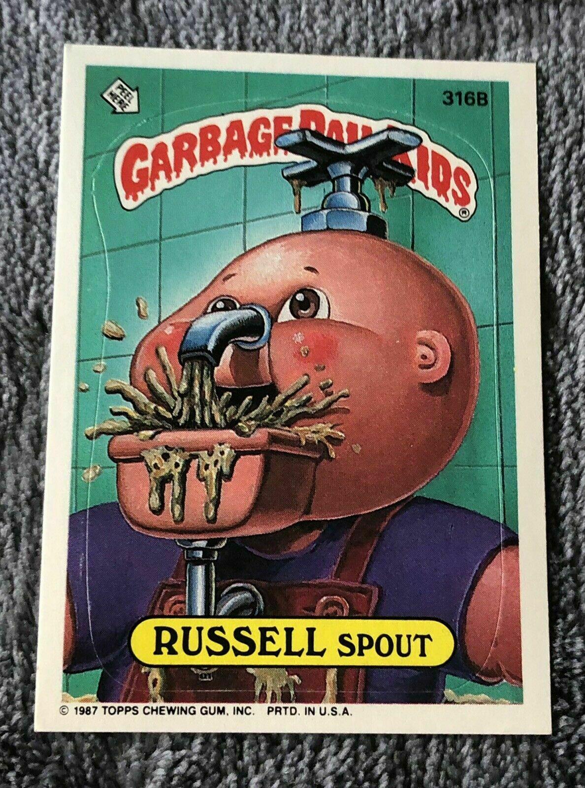 RUSSELL Spout #316B 1987 Garbage Pail Kids