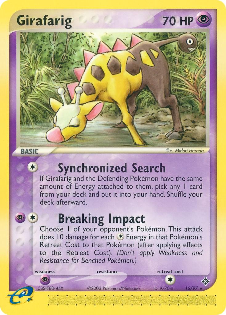 Girafarig #16 Pokemon Dragon