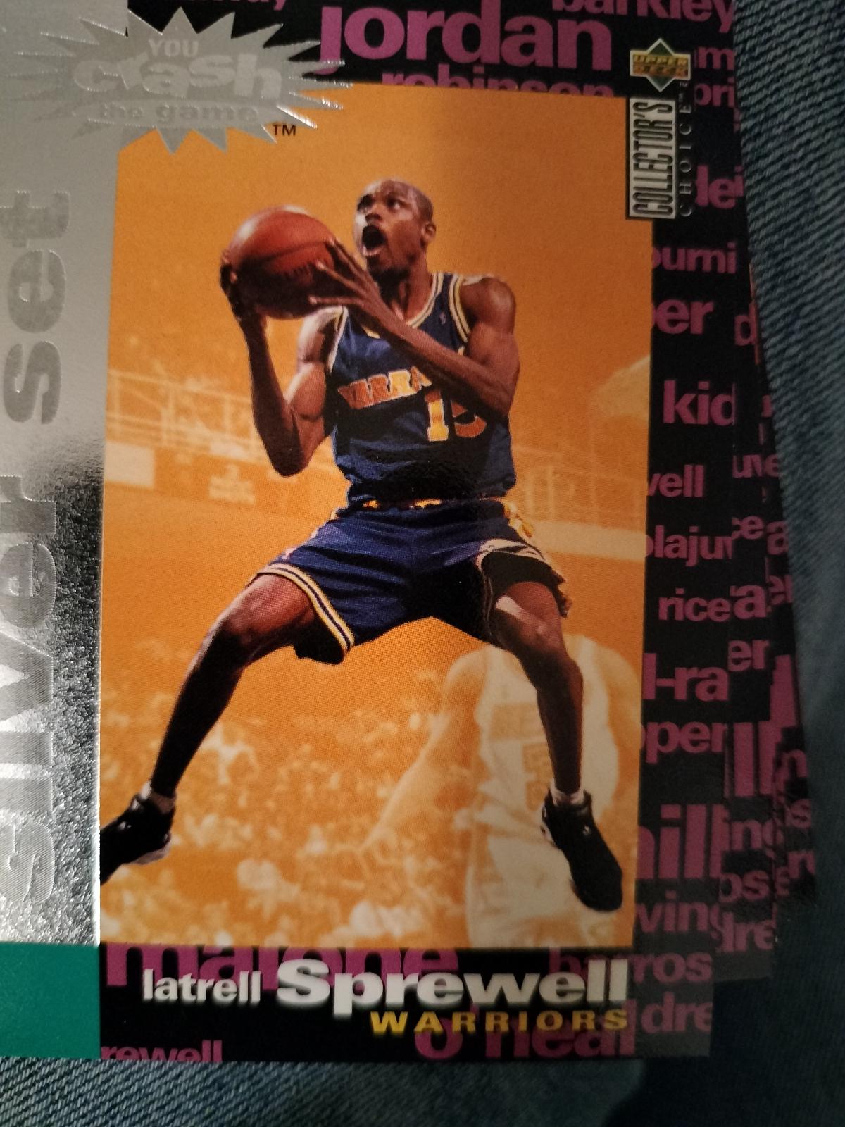 Latrell sprewell #C26 Basketball Cards 1995 Collector's Choice Crash the Game Scoring