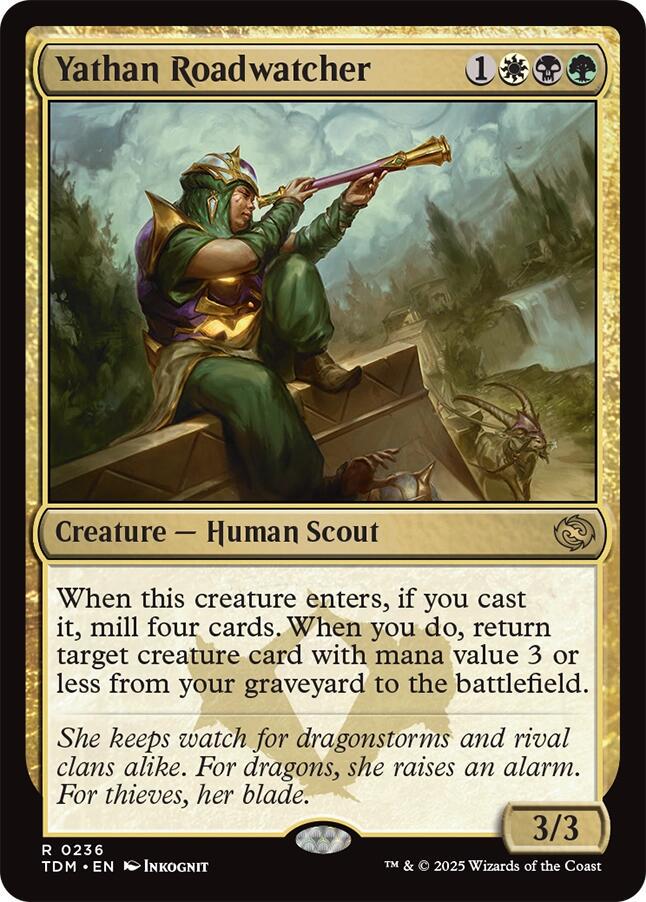 Yathan Roadwatcher #236 Magic Tarkir: Dragonstorm