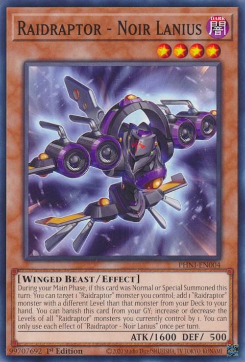 Raidraptor - Noir Lanius PHNI-EN004 YuGiOh Phantom Nightmare