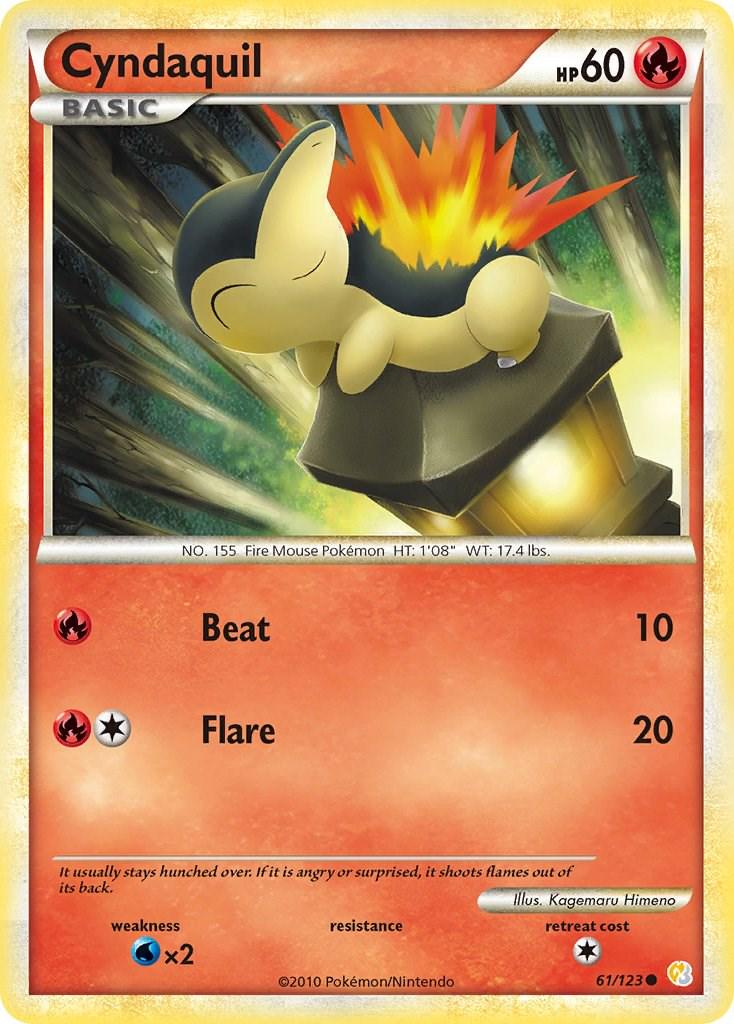 Cyndaquil #61 Pokemon HeartGold & SoulSilver