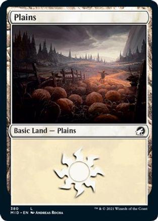 Plains #380 Magic Innistrad: Midnight Hunt