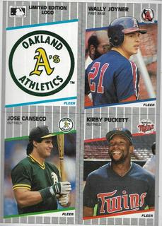 A's / Joyner / Canseco / Puckett